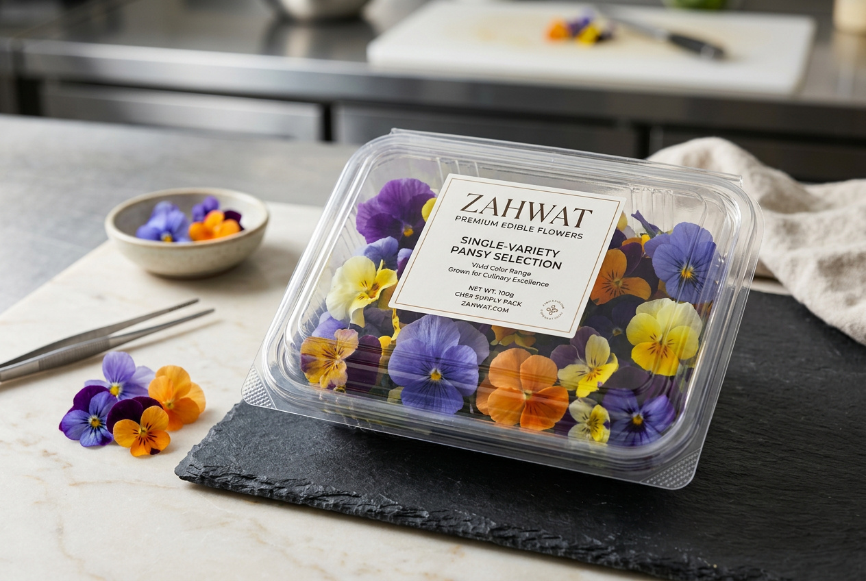Premium edible flower pack for chefs